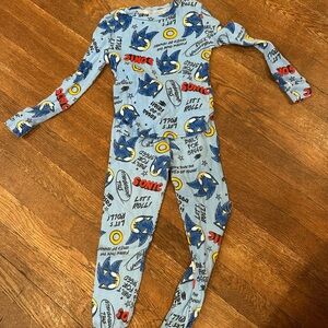 Sonic The Hedgehog Blue Kids Pajama Footies